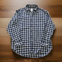 Brooks Brothers BL/GN/GY Plaid Shirt Button Up Long Sleeve Mens Size Med... - $22.76