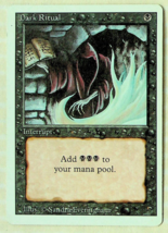 Dark Ritual - Revised Series - 1994 - Magic The Gathering - Slight Wear - £4.06 GBP