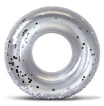 CoTa Global Pool Party – Large Silver Sparkling Confetti Jumbo Pool Tube... - $7.91