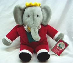 Vintage 1988 Gund Macy&#39;s Soft Babar The Elephant 14&quot; Plush Stuffed Animal New - £19.41 GBP