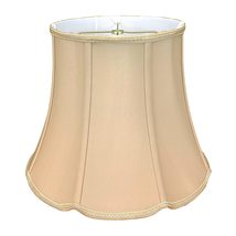 Royal Designs Tall Drum Bottom V-Notch Designer Lamp Shade, Eggshell, 10... - $79.15+