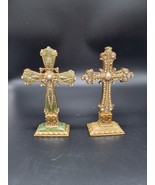 2 Olivia Riegal Swarovski Crystals   Enamel Standing Cross - $418.15 MXN