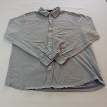 Vince Men&#39;s Gray 100% Cotton Button Up Shirt Long Sleeve Size Large  - €10,14 EUR