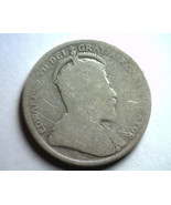 1902 H CANADA TWENTY FIVE CENT EDWARD VII KM 11 GOOD G NICE ORIGINAL COIN - £7.86 GBP
