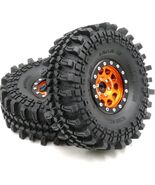 2 Pc RC 1.9 Mud Terrain Tires Super Grip Soft Crawler Truck Tire 4.75&quot; &amp;... - €23,11 EUR