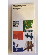 1976 Washington Oregon Mobil Travel Map - $11.65