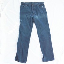 Vintage Arancione Scheda Levis Per Uomo con Una Skosh More Room Jeans 38... - £45.63 GBP