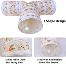 Bunny Tunnel Rabbit Tunnle Tubes Collapsible 3 Way Rabbit Toy Hideout Small Anim - £43.85 GBP