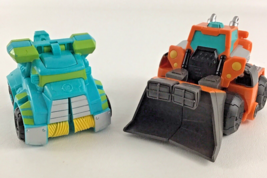 Playskool Heroes Transformers Hoist Tow Truck Wedge Dozer 1 Step Figure Lot Toy - £23.24 GBP