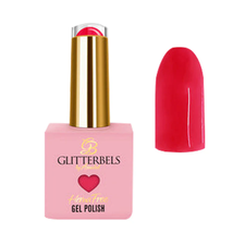 Glitterbels Hema Free Gel Polish - LEFT ON RED, 0.27 Oz.