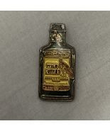 Wild Turkey Whiskey Bottle Novelty Small Lapel Pin - £7.07 GBP