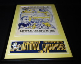 1973 Notre Dame National Champions Framed 12x18 Photo Display - $69.29