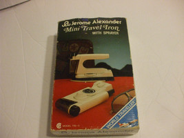 Mini Travel Iron with Sprayer Dual Voltage Model TIS 3 Jerome Alexander - £15.64 GBP
