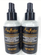 (2) Shea Moisture African Black Soap Bamboo Charcoal Mattifying Moisture Spray - £5.39 GBP
