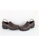 Vintage 90s Esprit Womens Size 7.5 Chunky Platform Heeled Leather Shoes ... - $108.85