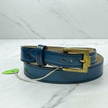 Justin Boots Blue Vintage Top Grain Cowhide Leather Belt Size 26 Made in... - $29.69
