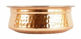 Indian Steel Copper Handi For Serving Dishes Tableware Bowl Serveware 30... - $55.98