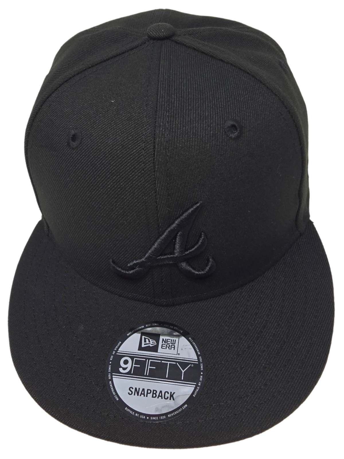 Atlanta Braves Authentic New Era 9FIFTY Blackout Snapback Baseball Cap - $34.99