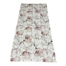Nicole Miller Pink Floral Fabric Botanical Boho Shabby Shower Curtain 71.5x74.75 - £21.92 GBP