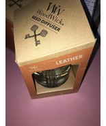 LEATHER WoodWick Reserve Reed Diffuser-Brand New-SHIPS N 24 HOURS - $59.28