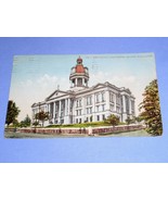 1911 Ben Franklin Stamp Postcard Vintage King County Courthouse Seattle - $49.99