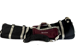 Samsonite Golf Club Padded Locking Airline Travel Bag Rolling Wheels Carry Strap - £101.78 GBP