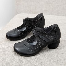 Spring Autumn New Retro Genuine Leather Platform Shoes Women&#39;s Pumps High Heel S - £81.20 GBP