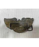 Vintage Harley Davidson Motor Cycles Belt Buckle Shield Wing Biker Solid... - €38,37 EUR