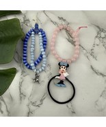 Disney Vintage Y2k Accessory Lot Winnie The Pooh Bracelet Minnie Hair Tie - $294.82 MXN