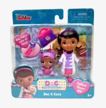 Disney Jr Doc McStuffins Pet Vet Doc &amp; Cece Doll &amp; Figure Play Set NEW S... - £12.63 GBP