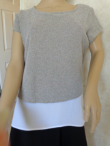 I-N-C International Concept Two-Toned Metallic Top Size L (#2943) - $17.99