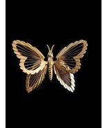 Vintage Monet Textured Gold Tone 3D Butterfly Brooch Pin   - €8,04 EUR
