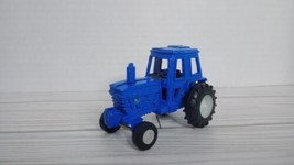 1/64 Diecast Ford Blue Tractor with Rubber Tires - Classic Farming Collectible - £8.67 GBP