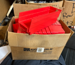 22 PACK Akro Mils PN: 30-120 Shelf Bin, 12x4x4&quot;, RED - Storage Tray - €25,47 EUR
