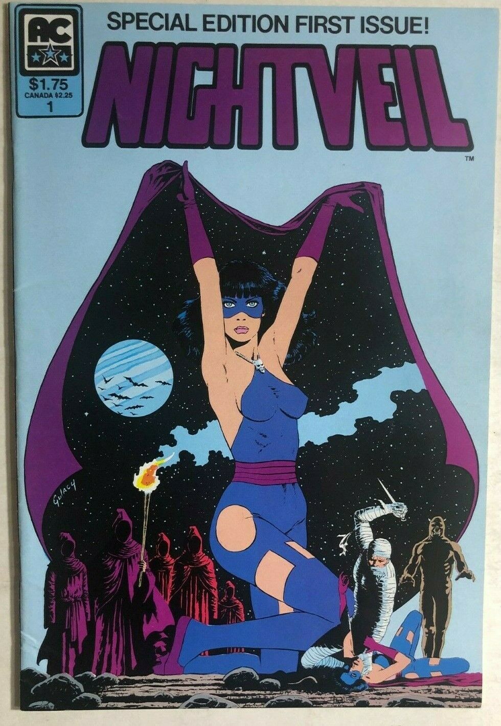 NIGHTVEIL #1 (1984) AC Comics color GGA VG+ - $12.86