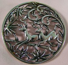 Vintage Costume Jewelry Sarah Coventry Silver Tone Metal Woodland Flight Brooch - £13.83 GBP