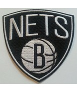 Brooklyn Nets Embroidered PATCH~3 1/2 x 3 1/2~Iron Sew On~NBA~Ships FREE - £3.73 GBP