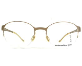 Merccedes-Benz Eyeglasses Frames M 2052 B Matte Gold Round Half Rim 51-19-140 - £87.95 GBP