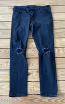 Abercrombie &amp; Fitch Women’s Harper super skinny jeans Size 8 Black N6 - £14.02 GBP