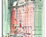 Artista Vista Astor Hotel New York Città Nyc Ny Cromo Cartolina U13 - £2.38 GBP