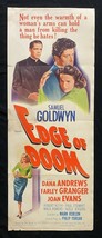 Edge Of Doom  Insert Movie Poster 1950 Dana Andrews - $90.21