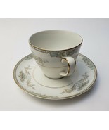 Vintage Mikasa Monet Tea Cup Saucer White Multi-Color Flowers Fine China... - £6.23 GBP