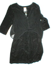 New Womens 2 NWT $772 Designer Dress Gallery Italy Silk Black Buttons France  - £611.09 GBP