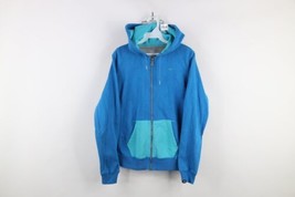 Vtg Nike Womens Large Faded Travis Scott Mini Swoosh Color Block Full Zip Hoodie - $59.35