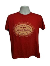 2011 University of Vermont Greek Rodeo Women Medium Red TShirt - £11.84 GBP