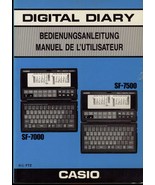 Casio SF 7000 7500 Manual Instructions Bedienungsanletung Manuel de l&#39;ut... - £6.71 GBP