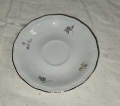 Walbrzych 5.5 Inch Tea Saucer Blue Flowers Vintage Floral - £7.63 GBP