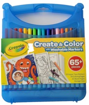 Crayola Create &amp; Color Super Tips Washable Markers Kit with Storage Case 65 pc - £15.71 GBP
