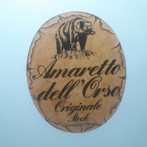 Original Liquor Label Amaretto Del Orso 1970&#39;s Brazil Bear - $8.90