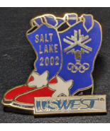 USWEST Red/White/Blue Cowboy Boots - USA Olympic Lapel/Hat Pin Badge - £19.46 GBP
